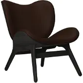 UMAGE A Conversation Piece Loungestoel Laag Black Oak | Brown