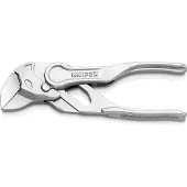 Knipex Sleuteltang XS | 100 mm Lengte | Tang en Schroefsleutel in Eén | Ruwe Oppervlakken | Rood - 86 04 100 BK