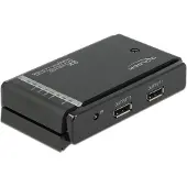 DeLOCK DisplayPort 1.4 Switch 2 x 2 DisplayPort in to 1 x 2 DisplayPort out 8K