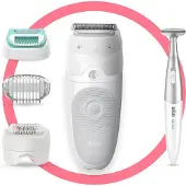 Braun Silk-épil SE 5-505 Power - Elektrische epilator voor vrouwen - 28 pincetten - Met snelheidsinstelling - comfortabel epileren - Wit/Paars
