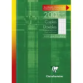 Clairefontaine - Copies Doubles Non Perforees A4 5x5 90g Blanc - Etui De 50