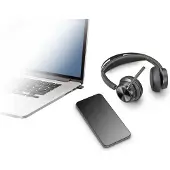 Poly Voyager Focus 2-M USB-CC Headset USB-C/A Adapter Charging Stand