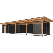 Hillhout Douglas Plat dak Prestige 1200x360