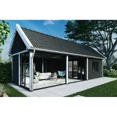 Trendhout Buitenverblijf Zadeldak XXL 1505x595