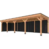 Hillhout Douglas Plat dak Premium 1200x350