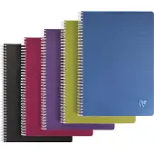 Clairefontaine Schrijfblok A4 Geruit Spiraal gebonden PP (Polypropeen) Kleurenassortiment 180 Pagina's 90 Vellen