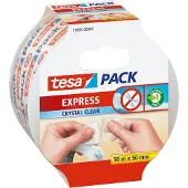 TESA Verpakkingstape Tesa 50mmx50m afscheurbaar transparant | 6 stuks