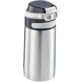 Leifheit thermosbeker Flip - 350 ml - RVS - zilver