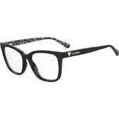 Love Moschino Vl5056 Zwarte Rechthoekige Zonnebril