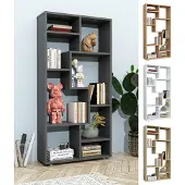 VCM Lanisa wandkast 8 planken beuken decor.