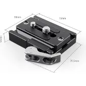 Caruba 2144 Quick Release Clamp and Plate (Arca-type Compatible)