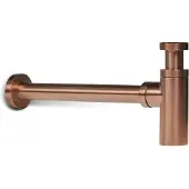 BLUE LABEL Brondby Designsifon - Geborsteld Brons PVD - Messing - 8711802006146 - Wastafels, Sifons