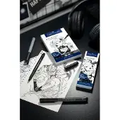Faber-Castell manga feutre pitt noir gris pochette de 8 167107
