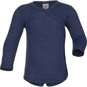 Engel - Kid's Wickelbody L/S - Merino-ondergoed 50/56, blauw