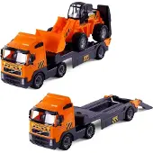 Polesie Volvo Vrachtwagen Met Oplegger En Bulldozer
