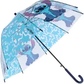 Lilo & Stitch Paraplu - Kinderparaplu - Metaal frame - Blauw - Transparant