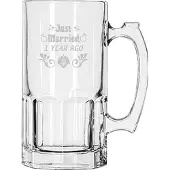 Libbey Gegraveerde bierpul 1ltr Just Married 1 year ago