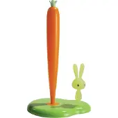 Alessi Keukenrolhouder Bunny & Carrot Green 34 cm