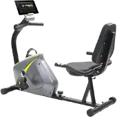 vidaXL Ligfiets hometrainer magnetisch met hartslagmeter
