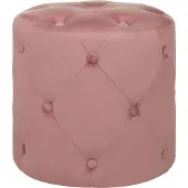 Beliani COROLLA - Poef - Roze - Fluweel