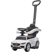 Eco toys Wit Mercedes Benz Loopauto met Duwstang 668