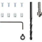 Wolfcraft - Scharnier Reparatie Set 35mm Set - 11 delige set - IKEA Scharnieren repareren - 4657000