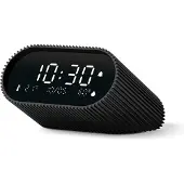 Lexon LCD wekker Ray Clock met thermometer en hygrometer Zwart