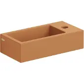 Clou Flush 3 fontein 36cm, met kraangat rechts mat it. zand keram