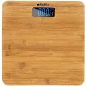 Ruhhy 22522 Digitale personenweegschaal 180 kg bamboe