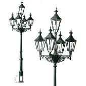 Ks Verlichting Nostalgische Lantaarn London 5 Lichts Groen
