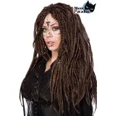 Mask Paradise - Voodoo Witch Pruik - Bruin