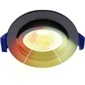 EcoDim Led inbouwspot | Rond | 2700-4000K | Zwart | Ø 68-75mm | IP65 | Dimbaar | 5W