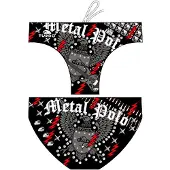 Turbo Limited Edition Metal Polo Swimming Brief Zwart 3XL Man