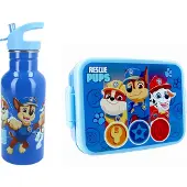 Paw Patrol RVS Drinfles en Lunchbox Voordeelset