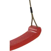 Kbt schommelzitje geblazen kunststof PP touw rood