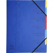 Exacompta Sorteermap 7-delig blauw