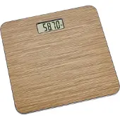 TFA-Dostmann TFA - Digitale personenweegschaal met houten uitstraling, model RUMBA 50.1013.08 - bruin