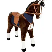 Small Foot - Rijpaard XL met Geluid Bruin