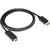 Akyga AK-AV-05 HDMI-kabel Aansluitkabel DisplayPort-stekker, HDMI-A-stekker 1.8 m Zwart