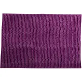 MSV Badkamerkleed/badmat voor op de vloer - paars - 40 x 60 cm - Microvezel - Badmatjes