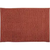 MSV Badkamerkleed/badmat - kleedje voor op de vloer - terracotta - 60 x 90 cm - Microvezel - Badmatjes