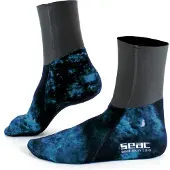 Seac Sub Seal Skin Camo 3 Mm Booties Blauw EU 43-44