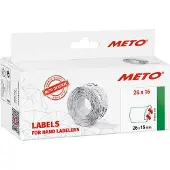 Meto Preis-Etiketten 9506167 Permanent Etiketten-Breite: 26 mm Etiketten-Höhe: 16 mm Weiß 1 St.