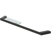 Geesa Handdoekrek Met Planchet Shift Zwart met Transparant Glas