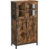 Vasagle Dressoir met verstelbare plank, Vintagebruin + zwart