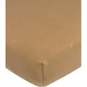 Meyco Home Uni hoeslaken tweepersoons - toffee - 160x200cm