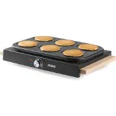 Domo DO8717PN Pannenkoekenmaker – Crêpe Maker – PFAS-vrije antiaanbaklaag – 6 personen – 6 x Ø 11,5 cm