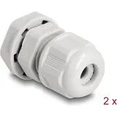 DeLOCK Kabelwartel | M12 | 3-6,5 mm | EX | IP68 | grijs | 2 stuks