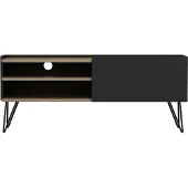 En.casa TV meubel Dronninglund 124x37x50 cm zwart