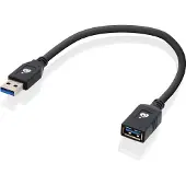 Iogear G2LU3AMF USB-kabel USB 3.2 Gen 1 (3.1 Gen 1) 0,3 m USB A Zwart